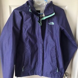 The North Face purple rain jacket